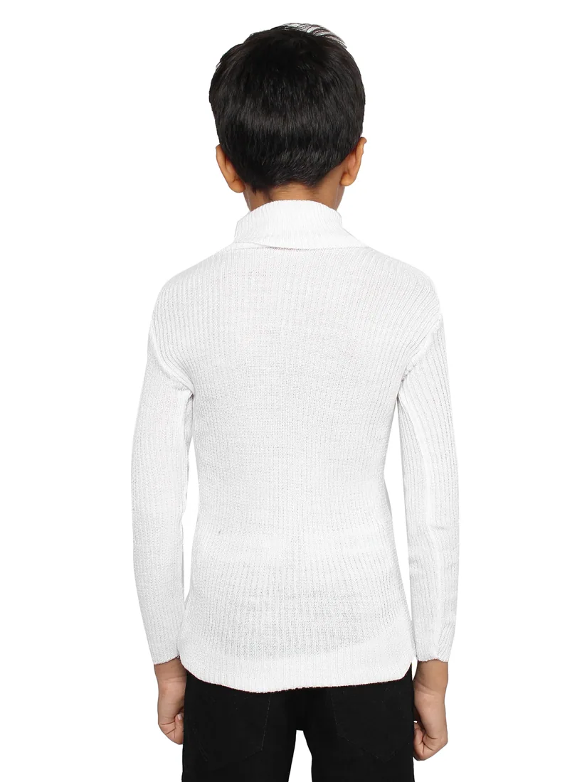 White High-Neck Skivvy thumbnail 4