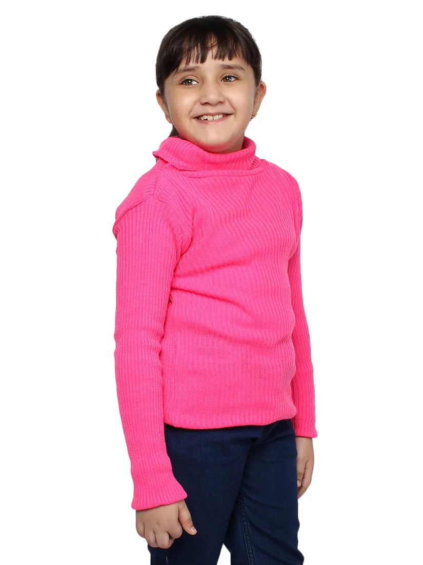 Bright Pink High-Neck Skivvy thumbnail 3