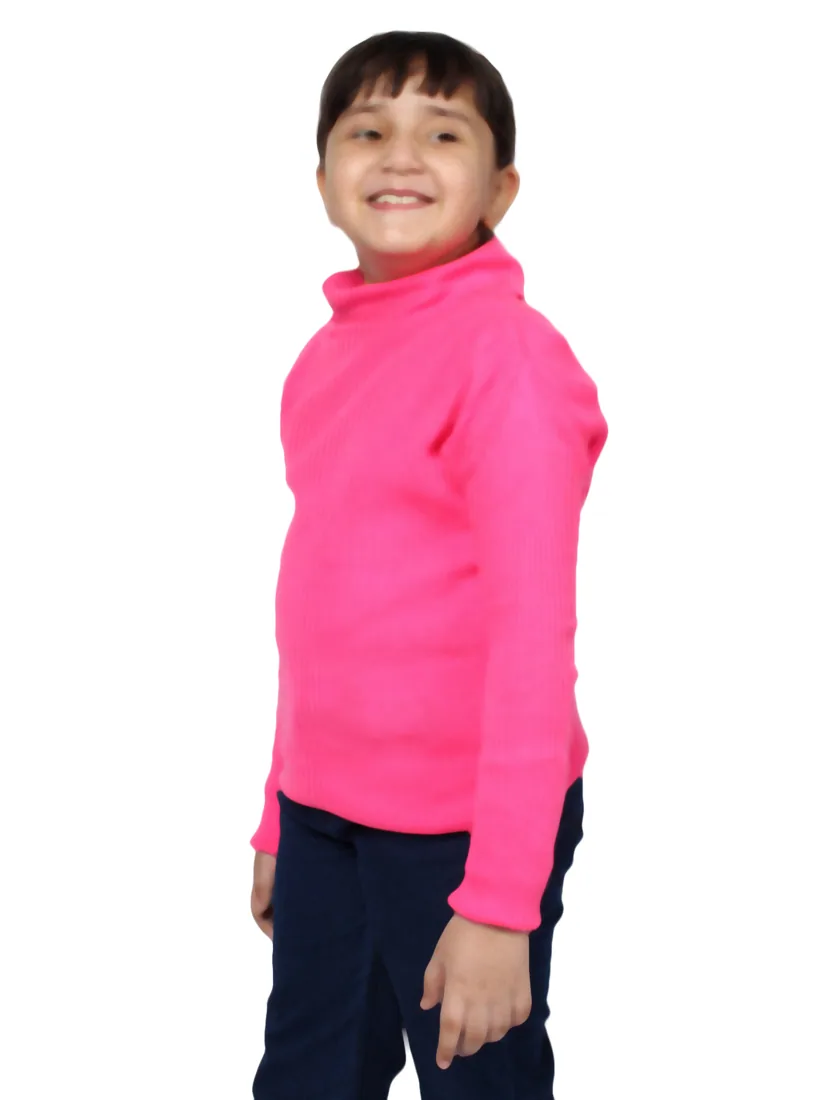Bright Pink High-Neck Skivvy thumbnail 2