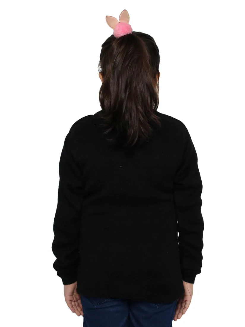 Black Knit Round-Neck Skivvy thumbnail 4