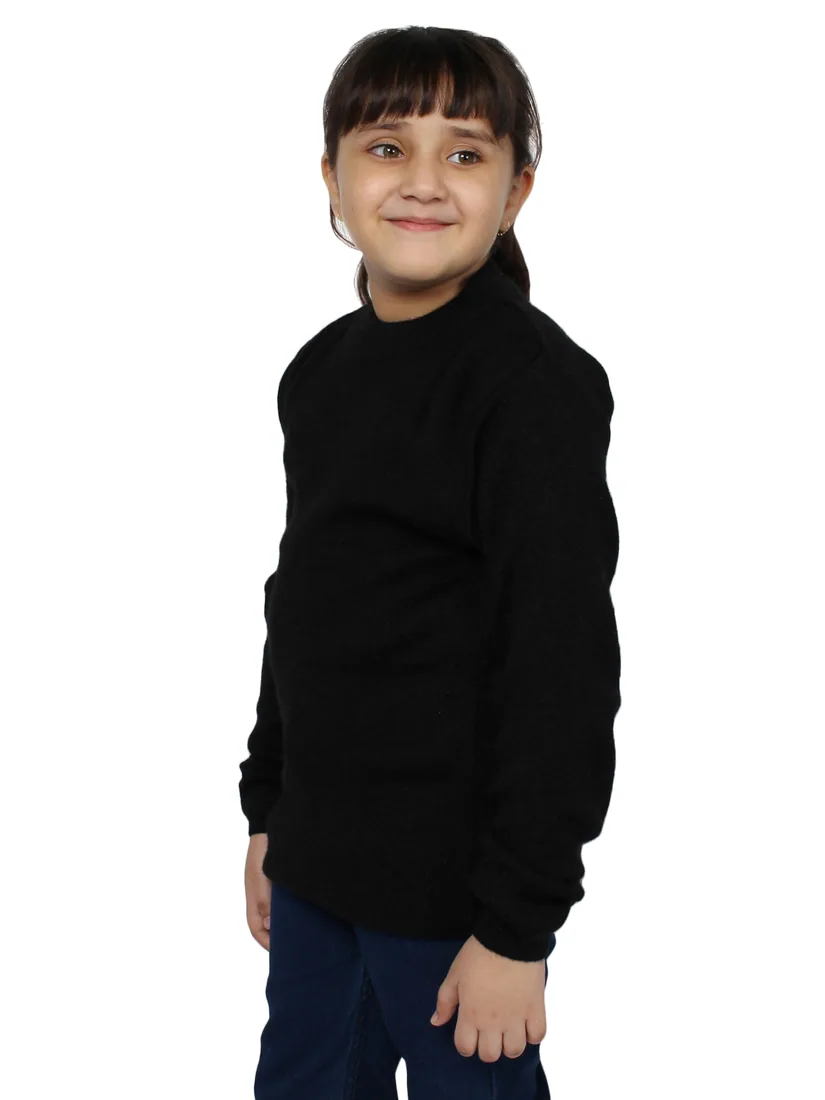 Black Knit Round-Neck Skivvy thumbnail 2