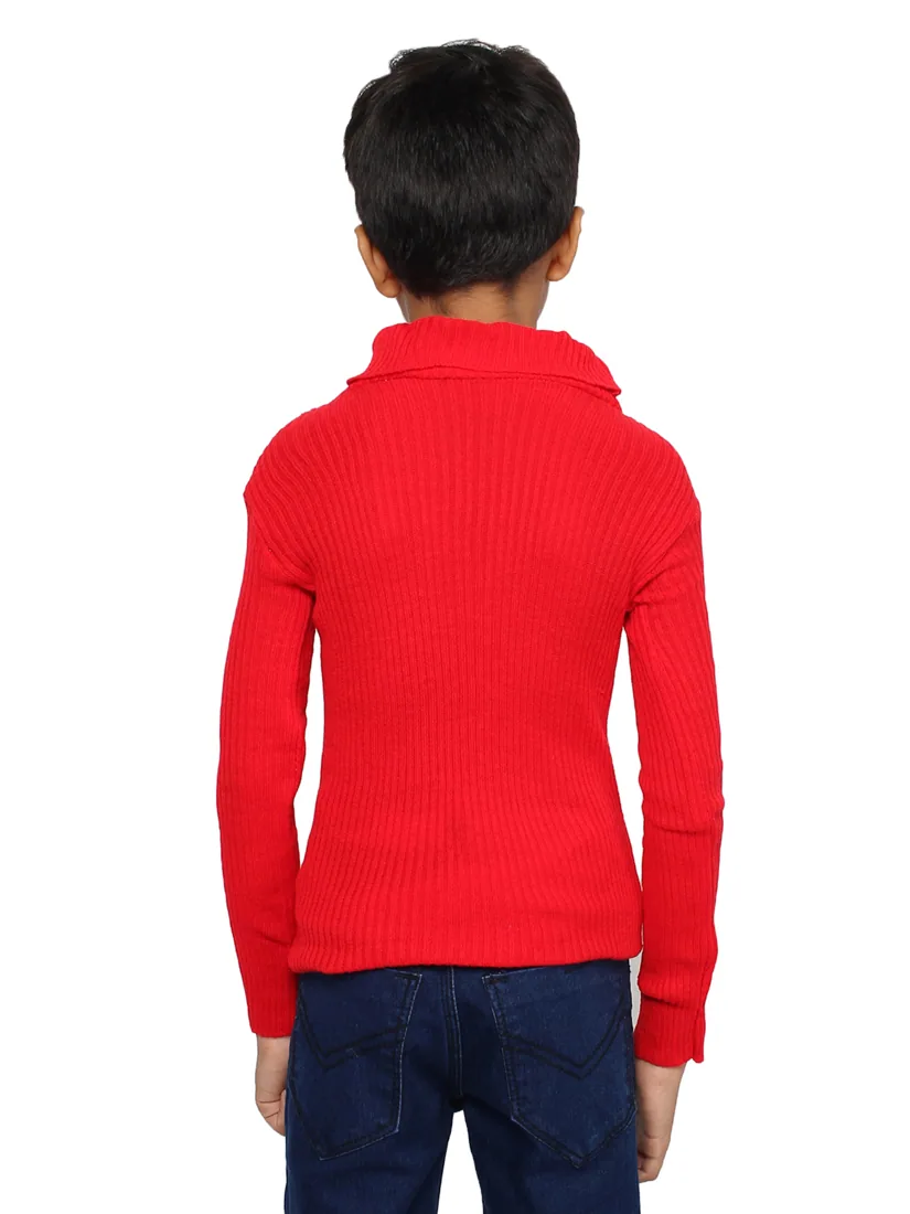 Red High-Neck Skivvy thumbnail 4