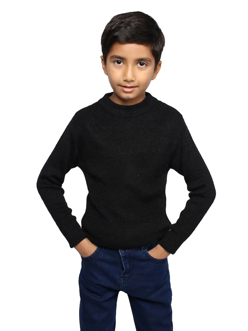 Black Knit Round-Neck Skivvy thumbnail 2