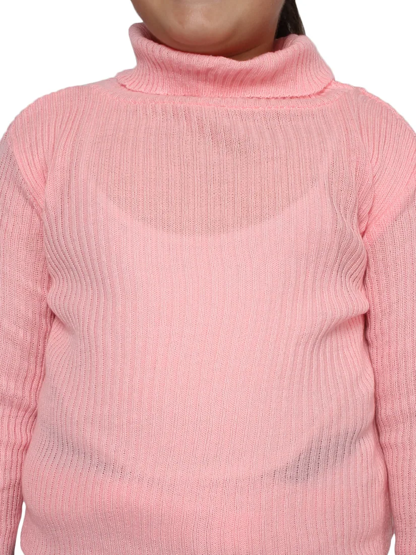 Blush Pink High-Neck Skivvy thumbnail 2