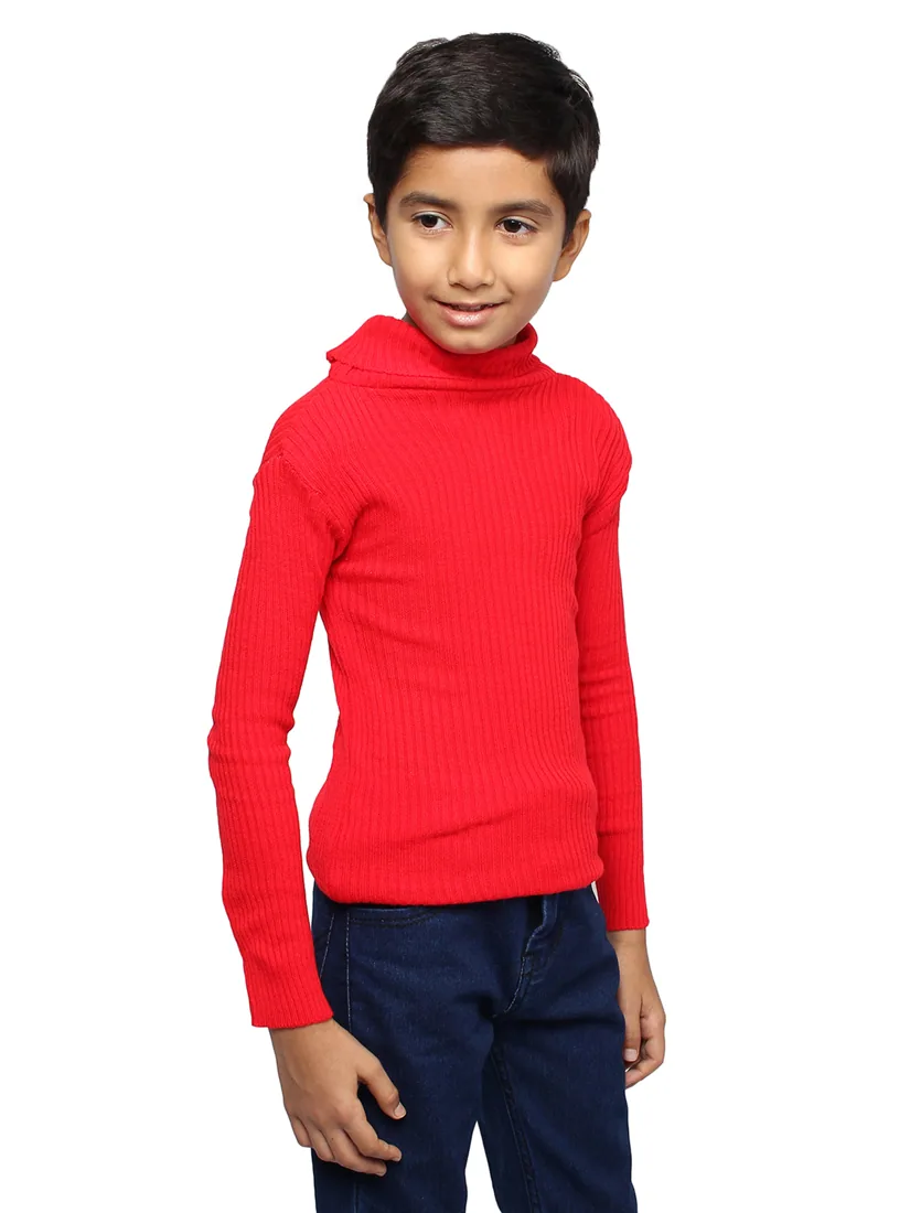 Red High-Neck Skivvy thumbnail 3