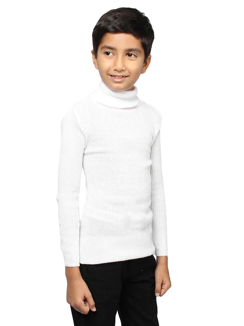 White High-Neck Skivvy thumbnail 3