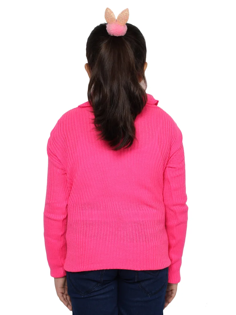 Bright Pink High-Neck Skivvy thumbnail 4