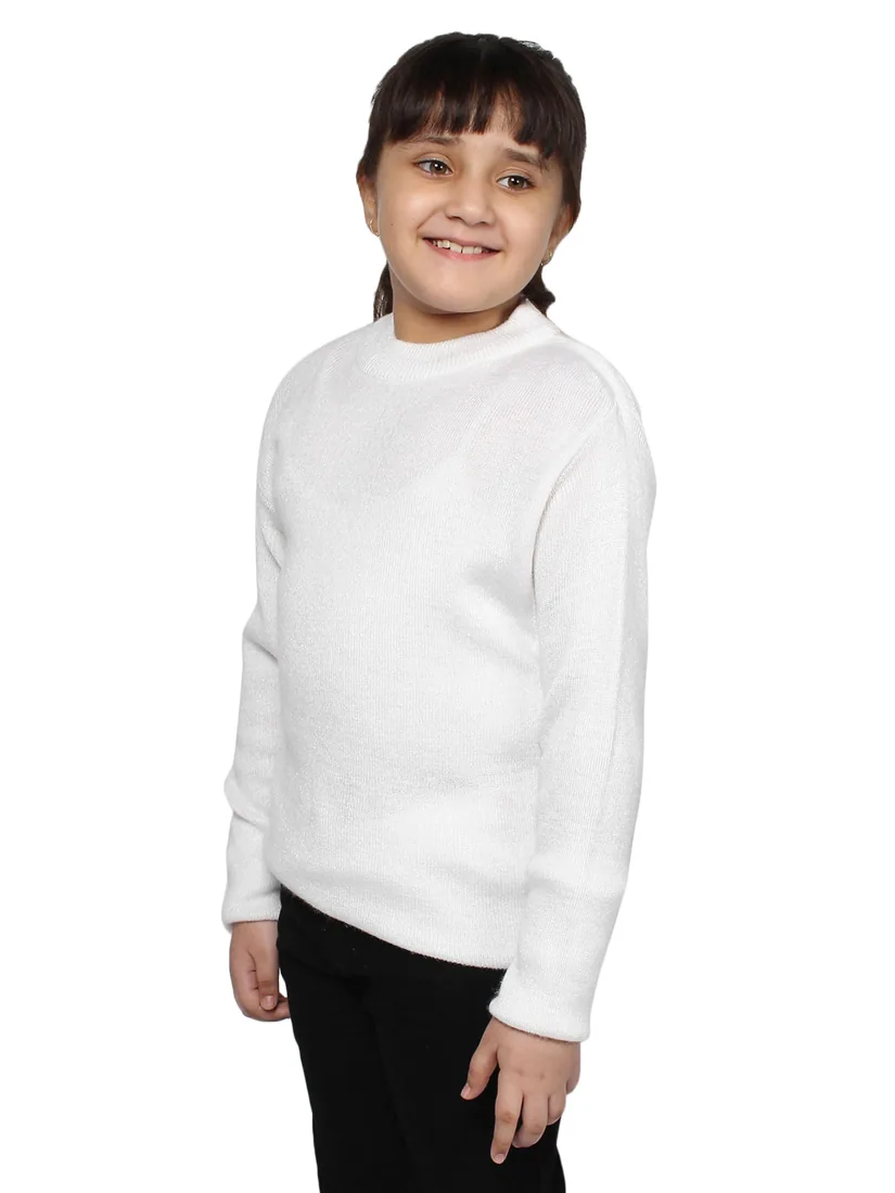 White Knit Round-Neck Skivvy thumbnail 2