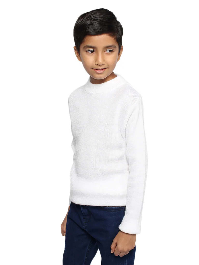 Classic White Round-Neck Skivvy thumbnail 3