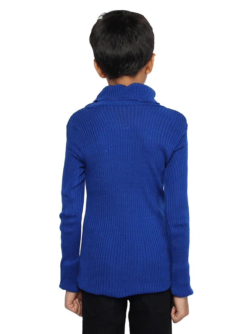 Blue High-Neck Skivvy thumbnail 4