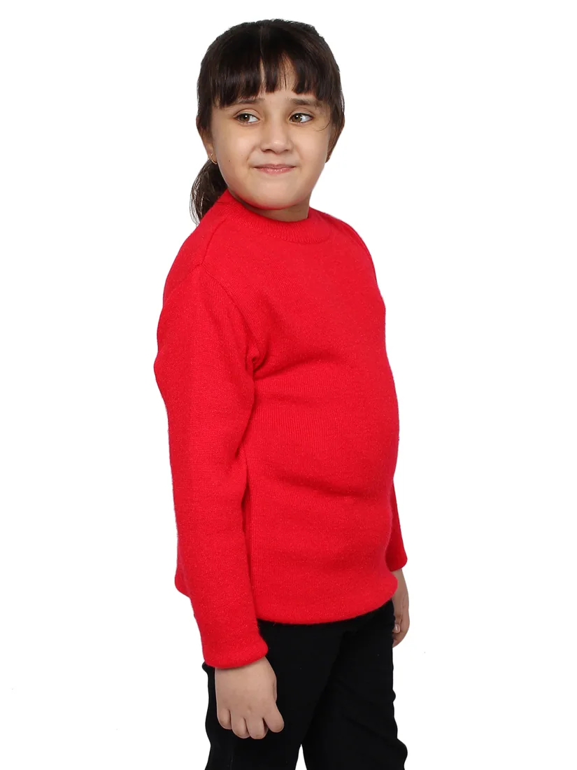 Red Knit Round-Neck Skivvy thumbnail 3