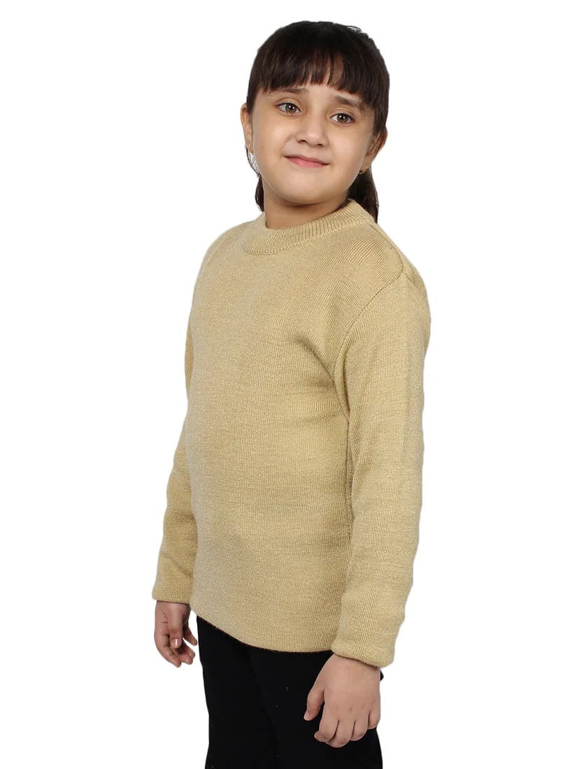 Beige Knit Round-Neck Skivvy thumbnail 2